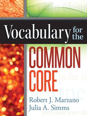 cover image of Vocabulary for the Common Core